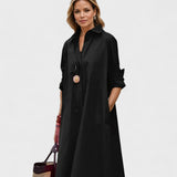 Pilar - Robe Noire avec Poches
