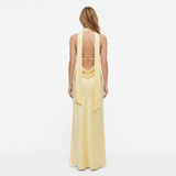 Robe Longue de Soirée en Polyester avec Décolleté Plongeant et Dos Nu pour Femme