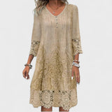 Lucia - Robe de Broderie Élégante