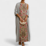 Rafaela – Robe longue élégante avec manteau assorti