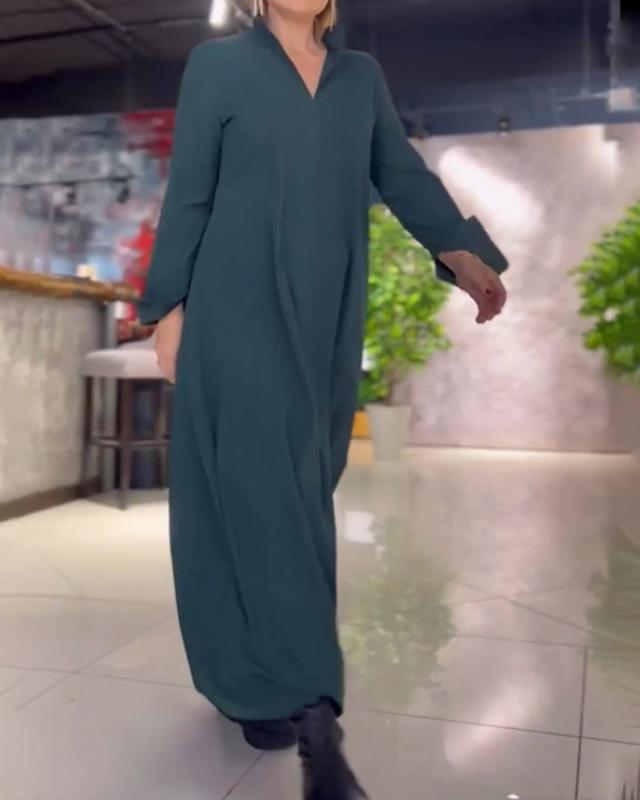 エラ™｜ゆったりとしたロングドレス