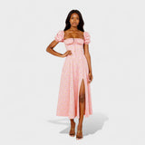 Helena - Robe d'Été avec Décolleté Carré