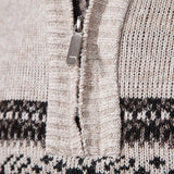 Pull Homme avec Demi-Zip – Pull Décontracté en Mélange de Coton