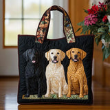 アーティザナルハンドバッグ - 三匹のラブラドール犬