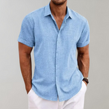 Lucas | Chemise d'Été à Manches Courtes avec Fine Texture