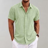 Lucas | Chemise d'Été à Manches Courtes avec Fine Texture