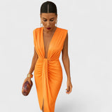 Júlia - Robe à Décolleté Ouvert