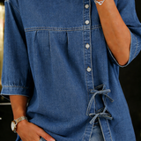 Lily | Blouse en Denim Vintage Ample