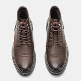 Felix™ Bottes en Cuir Classiques pour Hommes avec Semelle Antidérapante