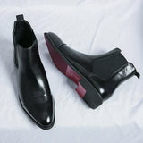Edgar™ Bottines Chelsea Brillantes avec Semelle Rouge