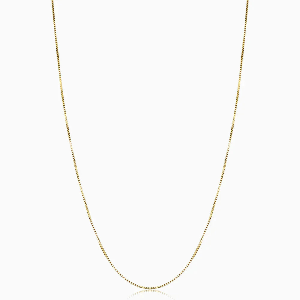 ボデガ・ボックス・ネックレス｜ゴールド 18K