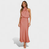 Laura - Robe Longue de Soirée en Satin