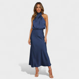 Laura - Robe Longue de Soirée en Satin
