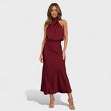 Laura - Robe Longue de Soirée en Satin