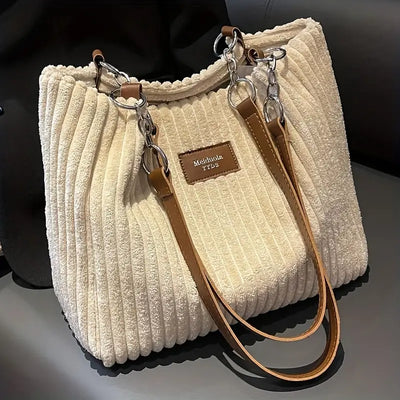 メーガン | コットンコーデュロイ素材のトートバッグ