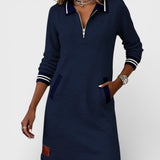 Conceição - Robe Chic avec Manches Longues en Coton