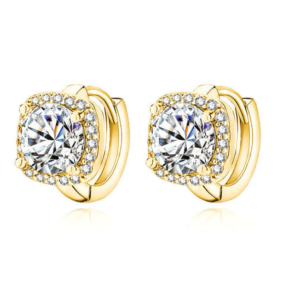 ナディーヌ・スクエア・ピアス｜ゴールド 18K