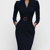 Camilla | Robe Enveloppante Élégante Cintrée